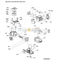 Задняя крышка для пылесоса Electrolux, Zanussi, Aeg - 1180205054