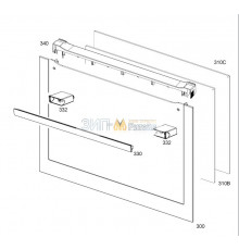 Лицевая панель управления для духового шкафа Electrolux, Zanussi, Aeg - 5617367528