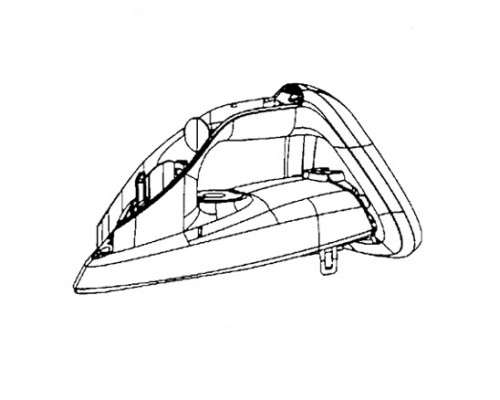 Корпус в сборе для утюга Tefal - CS-00118659