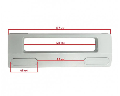 Ручка двери для холодильника универсальная, белая, 187 мм - WL502_T