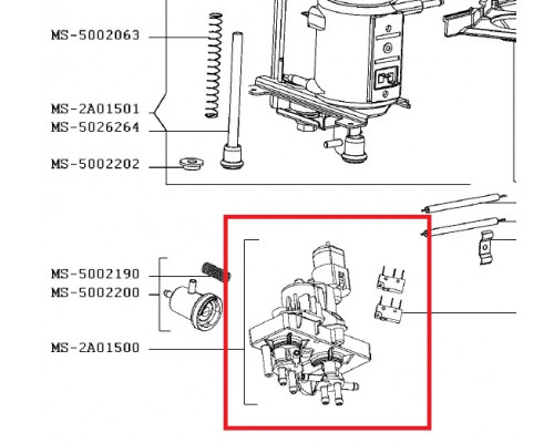 Распределитель (дистрибьютор) воды для кофемашины Krups (Крупс) - MS-5A21199