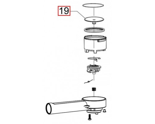 Адаптер в рожок (мембрана) для кофеварки Saeco (Саеко), Philips (Филлипс) - 142862959